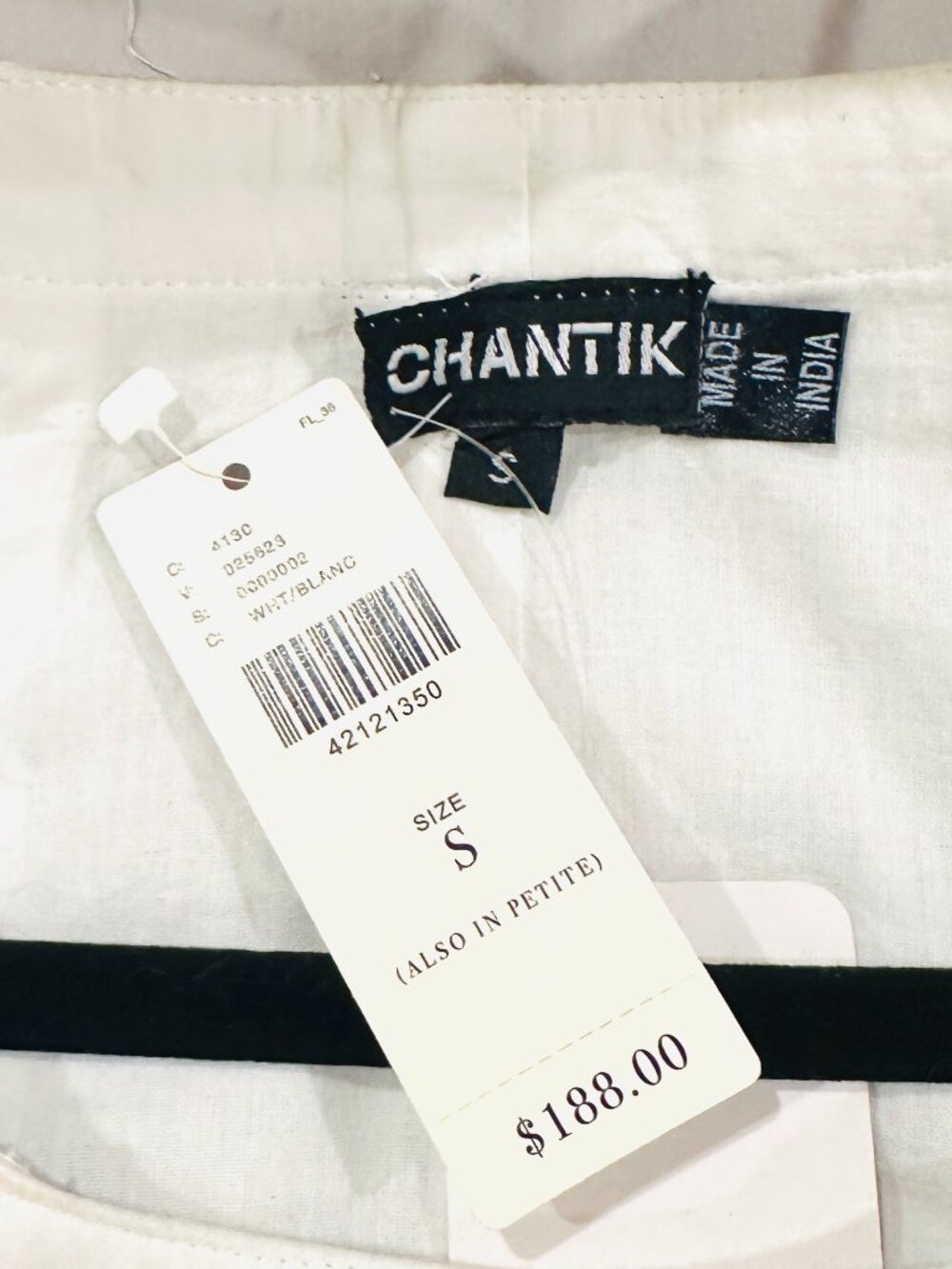 NWT ANTHROPOLOGIE X CHANTIK EMBROIDERED DRESS WITH TASSELS SMALL - Picture 4 of 5